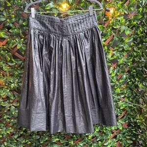 Elegant Black Pleated Skirt